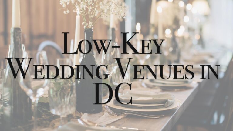 Small Wedding Venues in DC